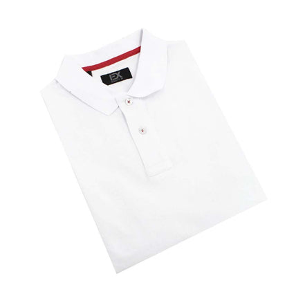 White Polo with EX Logo Polos Eight-X