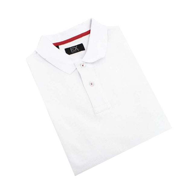 White Polo with EX Logo Polos Eight-X