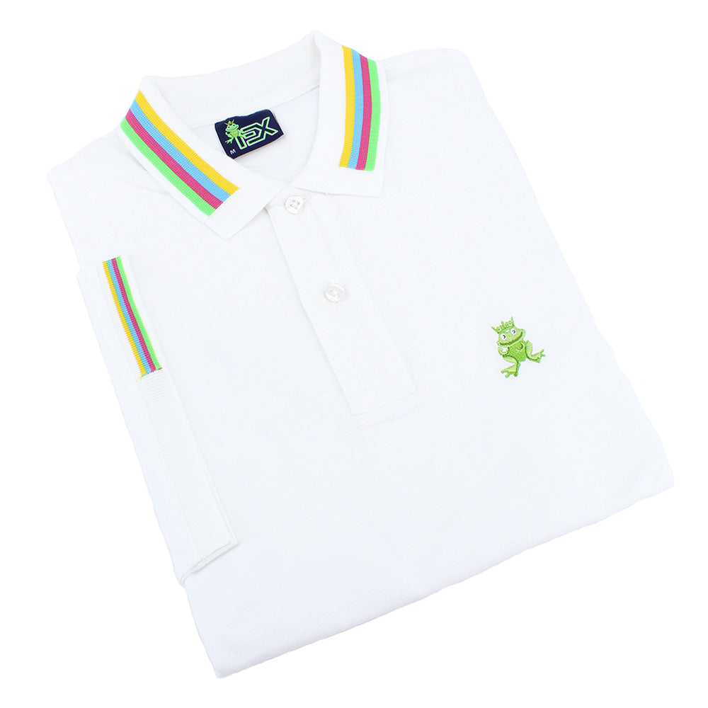 Anthony FROG Polo - White Polos Eight-X   