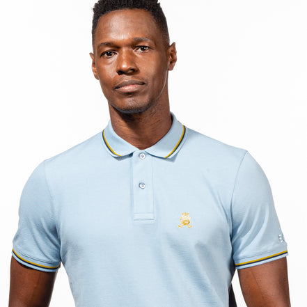 Diego FROG Gold Edition Polo - Blue Polos Eight-X