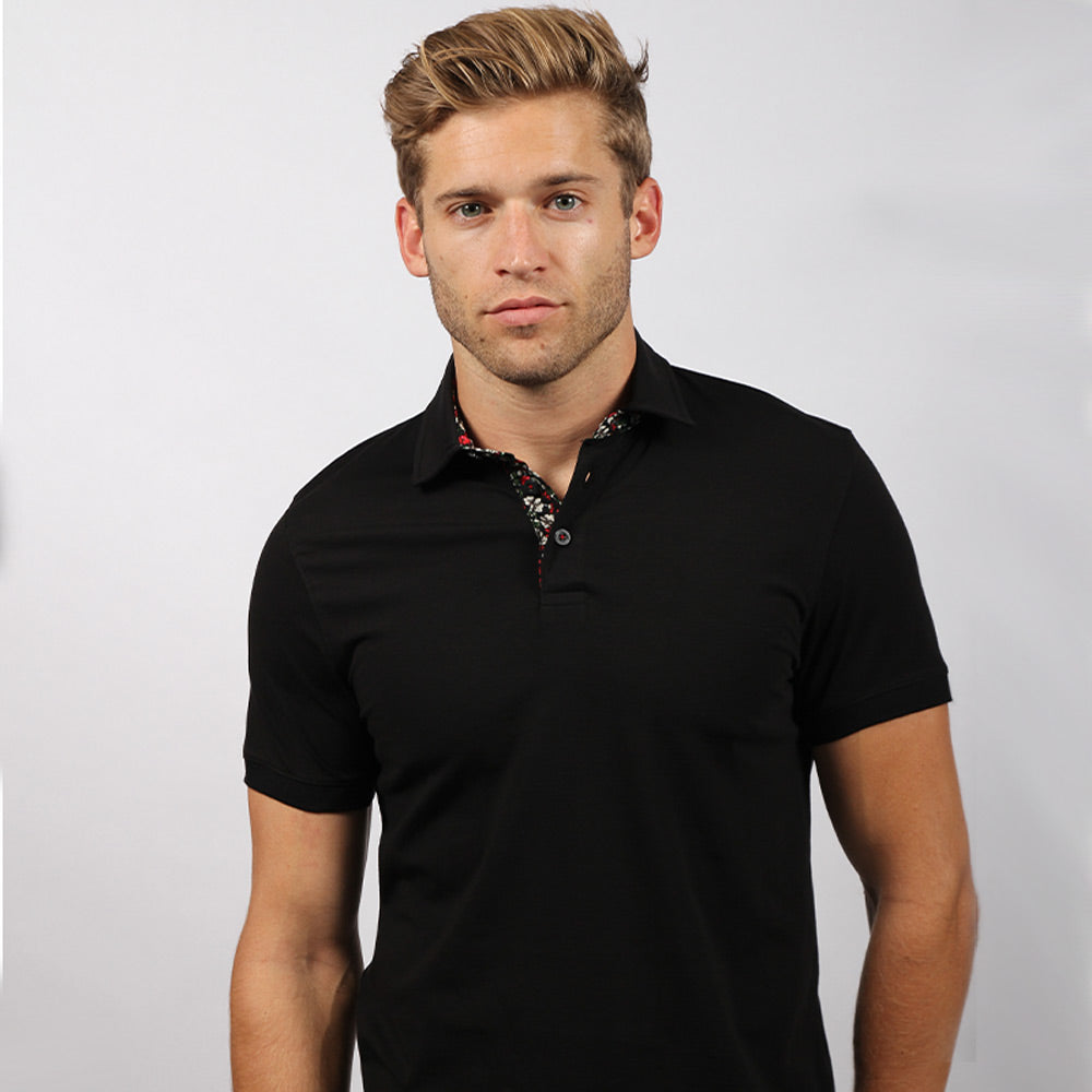 Black Polo Shirt Polos EightX   