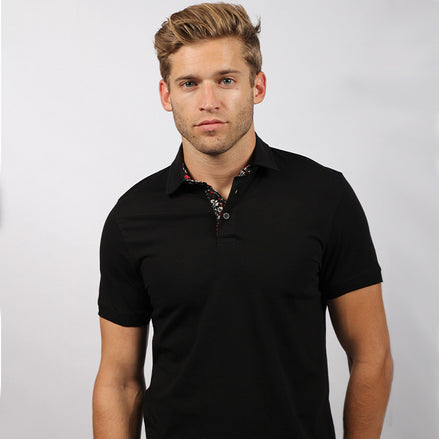 Black Polo Shirt Polos EightX