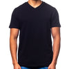 Essential V Neck T-Shirt - Black T-Shirts Eight-X   