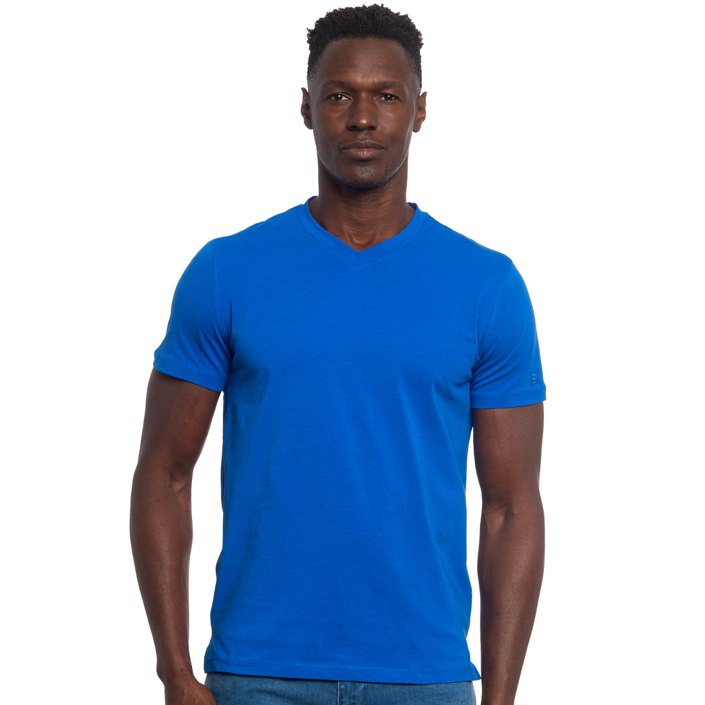 Essential V Neck T-Shirt - Midnight Blue T-Shirts Eight-X   