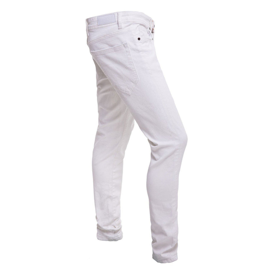 Eight-X | Designer Menswear | White Slim Fit Jeans Eight-X | Designer Menswear | White Slim Fit Jeans
