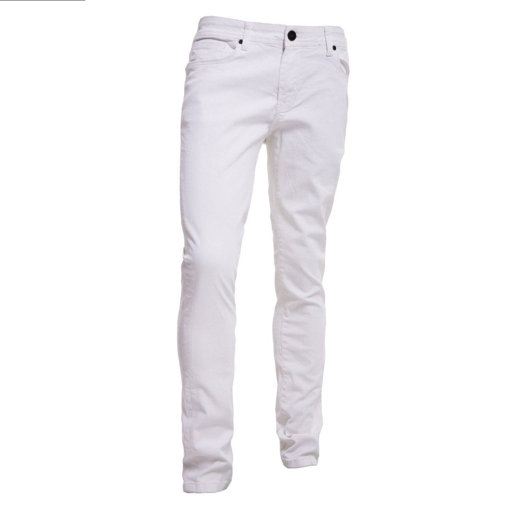 Eight-X | Designer Menswear | White Slim Fit Jeans